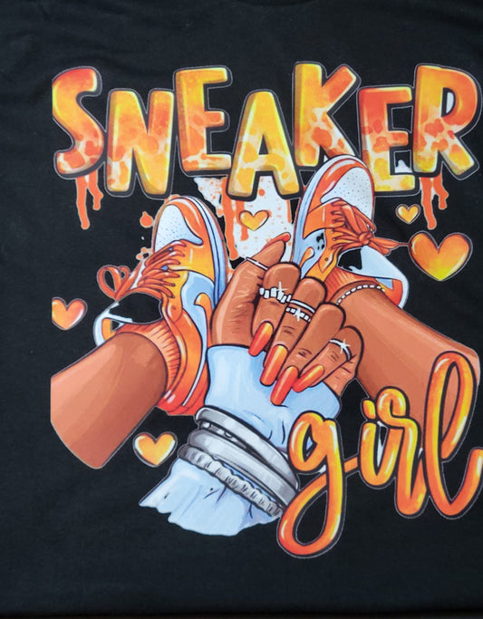 Orange Sneaker Girl